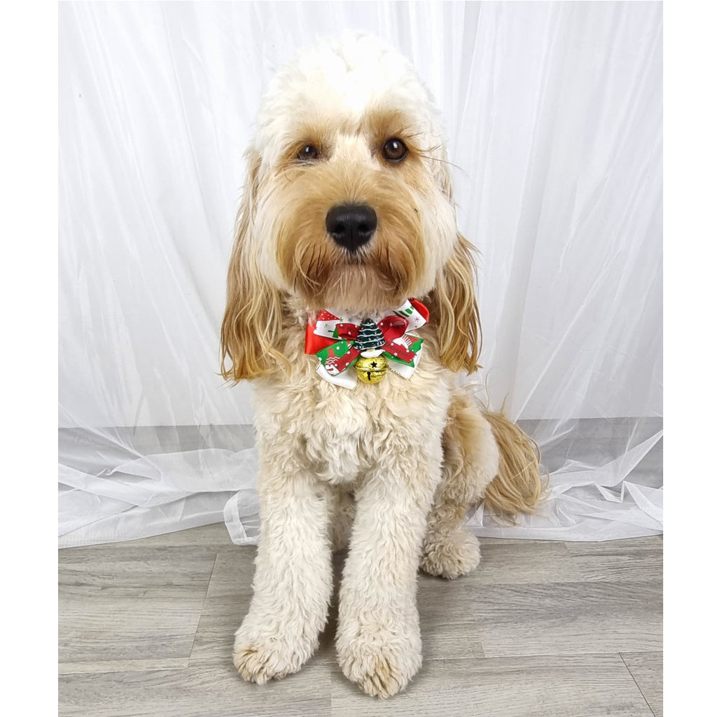 Christmas Tree Bow Knot Collar
