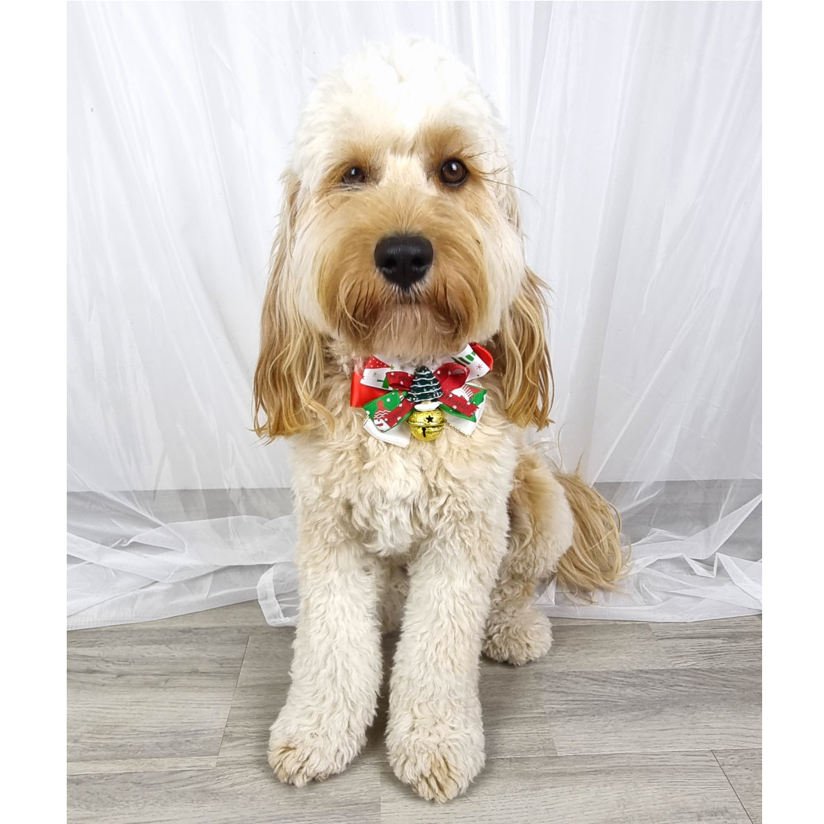Christmas Tree Bow Knot Collar