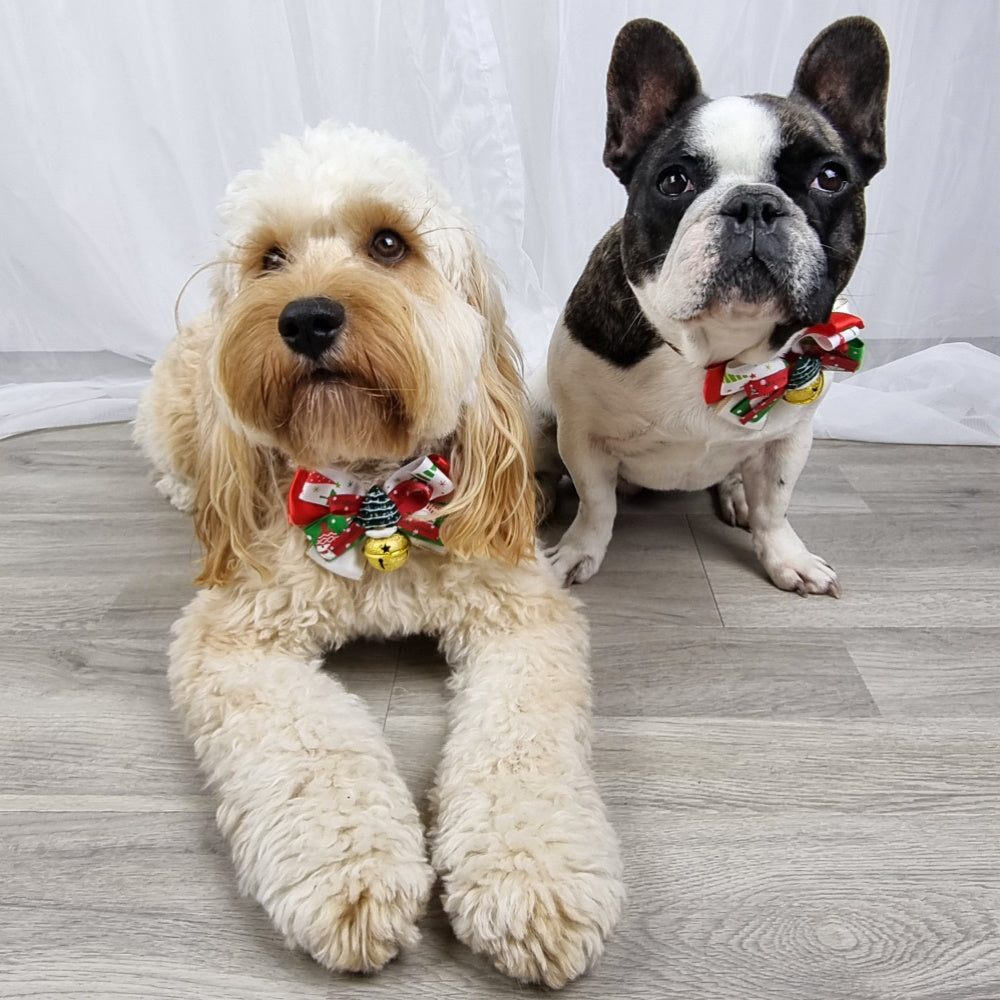 Christmas Tree Bow Knot Collar