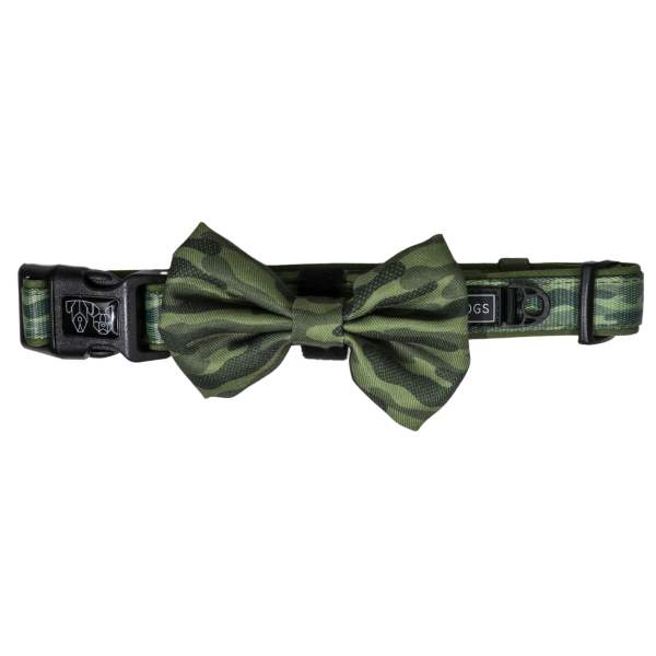 Big & Little Dogs Camouflaged Collar & Bow Tie