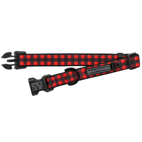 Big & Little Dogs Plaid to the Bone Collar & Bow Tie