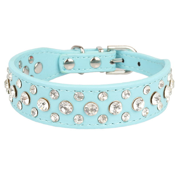 Rhinestone studded Dog Collar