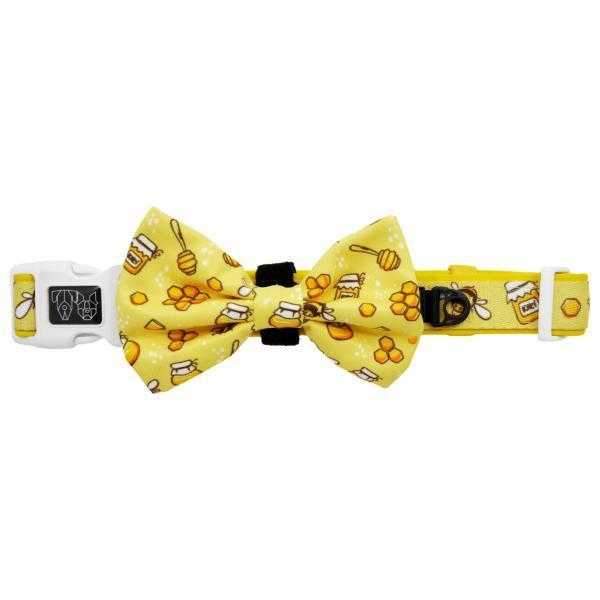 Big & Little Dogs Bee-Hiving Collar & Bow Tie