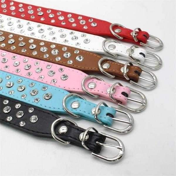 Rhinestone studded Dog Collar