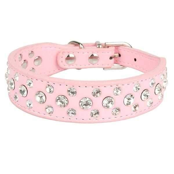 Rhinestone studded Dog Collar
