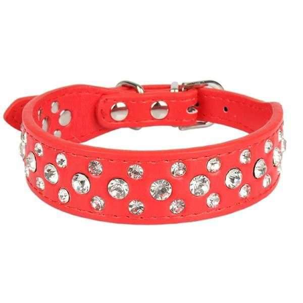 Rhinestone studded Dog Collar